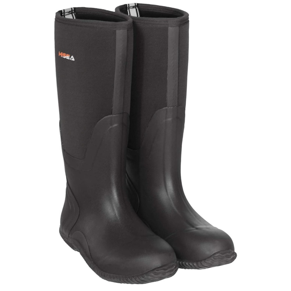 HISEA Men's Rain Boots Waterproof Muckboot